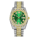 Golden Diamond Mens Quartz Watch Luxury Hip Hop Timepiece Golden Diamond Mens Quartz Watch Luxury Hip Hop Timepiece