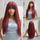 Sleek Black Synthetic Long Wig for Daily Wear and Cosplay Sleek Black Synthetic Long Wig for Daily Wear and Cosplay