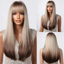 Sleek Black Synthetic Long Wig for Daily Wear and Cosplay Sleek Black Synthetic Long Wig for Daily Wear and Cosplay