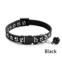 Cartoon Paw Print Pet Collar With Adjustable Safety Bell Cartoon Paw Print Pet Collar With Adjustable Safety Bell