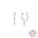 Elegant Silver Pearl Earrings: Timeless Luxury Accessory Elegant Silver Pearl Earrings: Timeless Luxury Accessory
