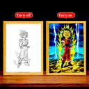 Dragon Ball Z Goku Vegeta Led Night Light Photo Frame Dragon Ball Z Goku Vegeta Led Night Light Photo Frame