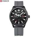 CURREN Men's Luxury Silicone Band Fashion Watch Stylish Wristwatch CURREN Men's Luxury Silicone Band Fashion Watch Stylish Wristwatch