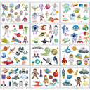 Vibrant Cartoon Kids Temporary Tattoos - 12 Fun Animal Packs Vibrant Cartoon Kids Temporary Tattoos - 12 Fun Animal Packs