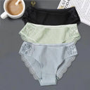 Patchwork Lace Cotton Panties For Women Patchwork Lace Cotton Panties For Women