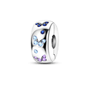 Daisy Sterling Silver Clip Charms with Authentic CZ Detailing Daisy Sterling Silver Clip Charms with Authentic CZ Detailing