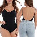 Backless Deep V Neck Thong Bodysuit Shapewear Invisible Bra Backless Deep V Neck Thong Bodysuit Shapewear Invisible Bra