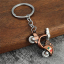 Motorcycle Keychain with Rotating Wheels for Gifts Motorcycle Keychain with Rotating Wheels for Gifts