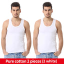 Men's Casual Solid Cotton Tank Top Fashionable Fitness Vest Men's Casual Solid Cotton Tank Top Fashionable Fitness Vest