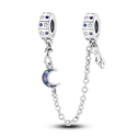 Daisy Sterling Silver Clip Charms with Authentic CZ Detailing Daisy Sterling Silver Clip Charms with Authentic CZ Detailing