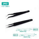 Stainless Steel Precision Tweezers for Nail Art and Electronics Stainless Steel Precision Tweezers for Nail Art and Electronics