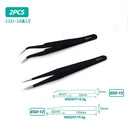 Stainless Steel Precision Tweezers for Nail Art and Electronics Stainless Steel Precision Tweezers for Nail Art and Electronics