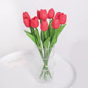 Artificial Tulip Bouquet: Vibrant Vase Decor for Weddings Artificial Tulip Bouquet: Vibrant Vase Decor for Weddings