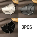 3pcs/Pack Women's Antibacterial Ice Silk Seamless Underwear 3pcs/Pack Women's Antibacterial Ice Silk Seamless Underwear