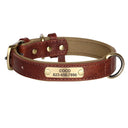 Custom Engraved Leather Dog Collar & Leash Set for Pitbulls Custom Engraved Leather Dog Collar & Leash Set for Pitbulls