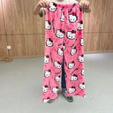 Hello Kitty Flannel Pajama Pants Cozy Anime Home Fashion Hello Kitty Flannel Pajama Pants Cozy Anime Home Fashion
