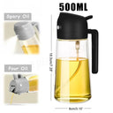 1-2PCS 2in1 Olive Oil Dispenser Bottle 500ml Cooking Tool 1-2PCS 2in1 Olive Oil Dispenser Bottle 500ml Cooking Tool
