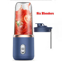 Electric Handheld Blender Bottle 6 Blades Smoothie Maker Electric Handheld Blender Bottle 6 Blades Smoothie Maker