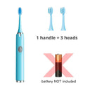 Sonic Electric Toothbrush with Replaceable Heads Waterproof Design for Couples Sonic Electric Toothbrush with Replaceable Heads Waterproof Design for Couples