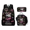 Sanrio Kuromi Backpack Pencil Bag School Bag Set for Kids Sanrio Kuromi Backpack Pencil Bag School Bag Set for Kids