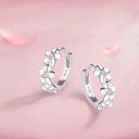Starlight Elegance Sterling Silver Star Stud Earrings Zircon Starlight Elegance Sterling Silver Star Stud Earrings Zircon