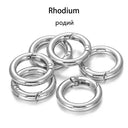 Metal O Ring Spring Clasps: DIY Jewelry Making Essentials Metal O Ring Spring Clasps: DIY Jewelry Making Essentials