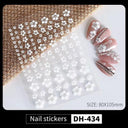 3D Sakura Blossom Nail Art Stickers for Elegant Designs 3D Sakura Blossom Nail Art Stickers for Elegant Designs