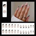 Purple Floral Ballerina Nail Tips 24pcs False Nails Box Purple Floral Ballerina Nail Tips 24pcs False Nails Box
