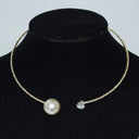 Rhinestone Heart Choker Necklace Fashionable Neo-Gothic Collar Rhinestone Heart Choker Necklace Fashionable Neo-Gothic Collar