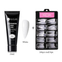Glowing White Gel Nail Extension Kit for Beautiful Nails Glowing White Gel Nail Extension Kit for Beautiful Nails