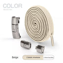 Elastic Press Lock Sneaker Laces Stylish No-Tie Flat Shoelaces Elastic Press Lock Sneaker Laces Stylish No-Tie Flat Shoelaces