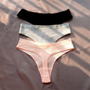 Cotton Thongs Seamless Comfort Pack for Women 3 Pack Cotton Thongs Seamless Comfort Pack for Women 3 Pack