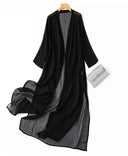 Women 100 Percent Natural Silk Long Top Kimono Cardigan Women 100 Percent Natural Silk Long Top Kimono Cardigan