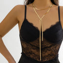 Kpop Adjustable Flat Snake Long Chain Necklace Women Gift Kpop Adjustable Flat Snake Long Chain Necklace Women Gift