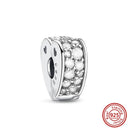 Crown Flowers Heart Silver Bead Charm Pandora Accessory Crown Flowers Heart Silver Bead Charm Pandora Accessory