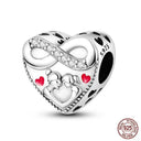 Sterling Silver Red Heart Beads for Pandora Jewelry Gifts Sterling Silver Red Heart Beads for Pandora Jewelry Gifts