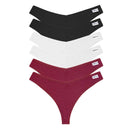 Cozy Waffle Cotton Panties V-Waist G-String Bundle Set 6pcs Cozy Waffle Cotton Panties V-Waist G-String Bundle Set 6pcs