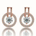 Starlight Elegance Sterling Silver Star Stud Earrings Zircon Starlight Elegance Sterling Silver Star Stud Earrings Zircon