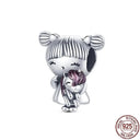 Zircon Heart Charm Pendant Sparkling Sterling Silver Jewelry Zircon Heart Charm Pendant Sparkling Sterling Silver Jewelry