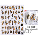 Fantasy Butterfly Nail Decals - Silver Holographic Flames Fantasy Butterfly Nail Decals - Silver Holographic Flames