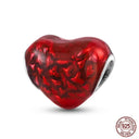 Sterling Silver Red Heart Beads for Pandora Jewelry Gifts Sterling Silver Red Heart Beads for Pandora Jewelry Gifts