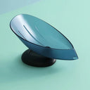 Leaf Shape Soap Dish With Auto Drainage Shower Holder Grey Leaf Shape Soap Dish With Auto Drainage Shower Holder Grey