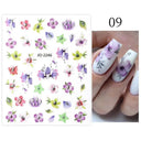 3D Sakura Blossom Nail Art Stickers for Elegant Designs 3D Sakura Blossom Nail Art Stickers for Elegant Designs