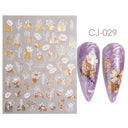 Fantasy Butterfly Nail Decals - Silver Holographic Flames Fantasy Butterfly Nail Decals - Silver Holographic Flames