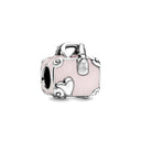 Fashion Pink Pansy Flower Pendant Bead 925 Sterling Silver Fashion Pink Pansy Flower Pendant Bead 925 Sterling Silver