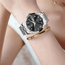 Luxury Stainless Steel Womens Quartz Watch Waterproof Luxury Stainless Steel Womens Quartz Watch Waterproof