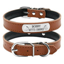 Leather Personalized Cat Collar Adjustable Free Engraving Leather Personalized Cat Collar Adjustable Free Engraving