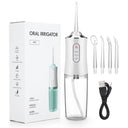 Portable USB Rechargeable Dental Water Flosser with 4 Tips Portable USB Rechargeable Dental Water Flosser with 4 Tips