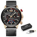 LIGE Chronograph Sport Watch for Athletes and Pilots LIGE Chronograph Sport Watch for Athletes and Pilots