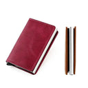 RFID Leather Wallet Card Holder With Secure Features RFID Leather Wallet Card Holder With Secure Features